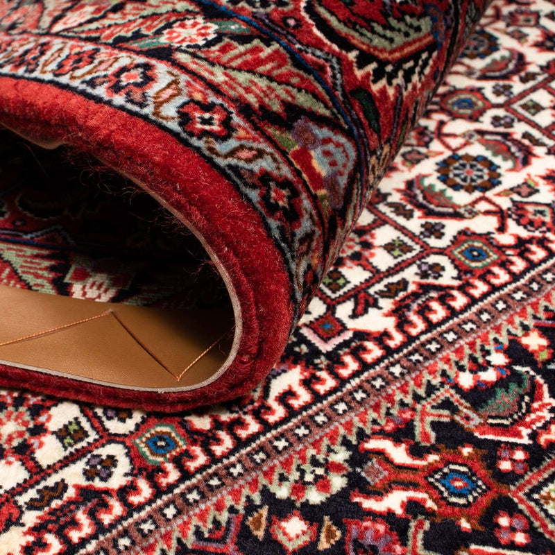 Alfombra persa - Bidjar - 248 x 202 cm - rojo oscuro