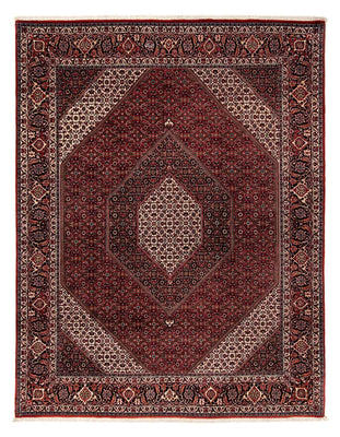 Alfombra persa - Bidjar - 258 x 202 cm - rojo oscuro