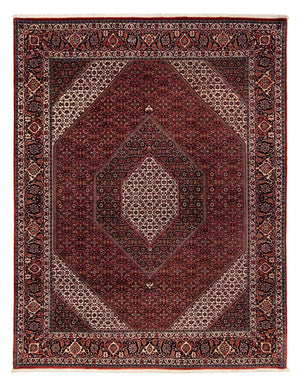Alfombra persa - Bidjar - 258 x 202 cm - rojo oscuro