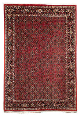 Alfombra persa - Bidjar - 295 x 203 cm - rojo oscuro