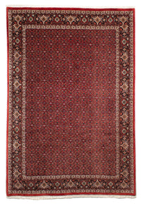 Alfombra persa - Bidjar - 295 x 203 cm - rojo oscuro