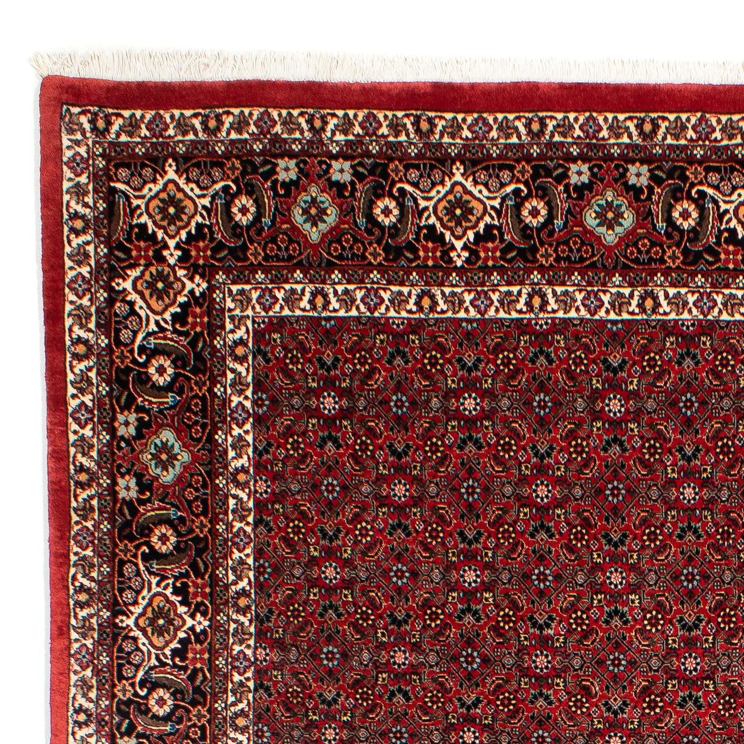 Alfombra persa - Bidjar - 295 x 203 cm - rojo oscuro