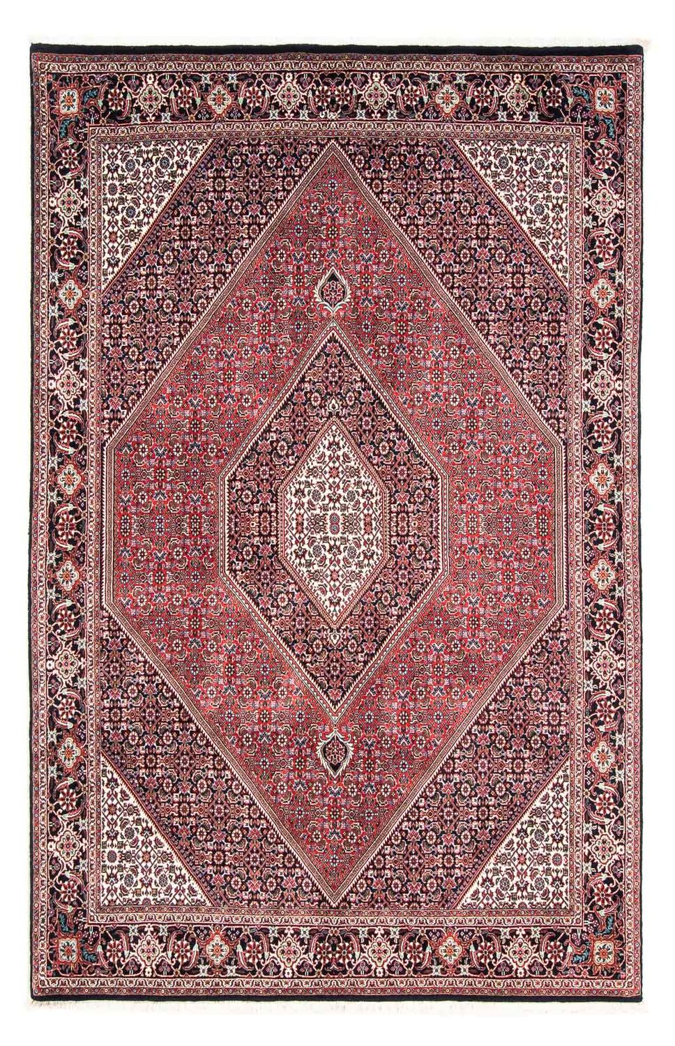 Alfombra persa - Bidjar - 237 x 168 cm - rojo claro