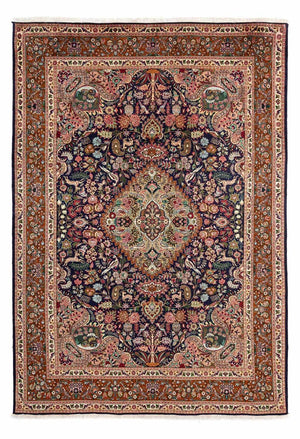 Alfombra Persa - Tabriz - Real - 300 x 202 cm - azul oscuro