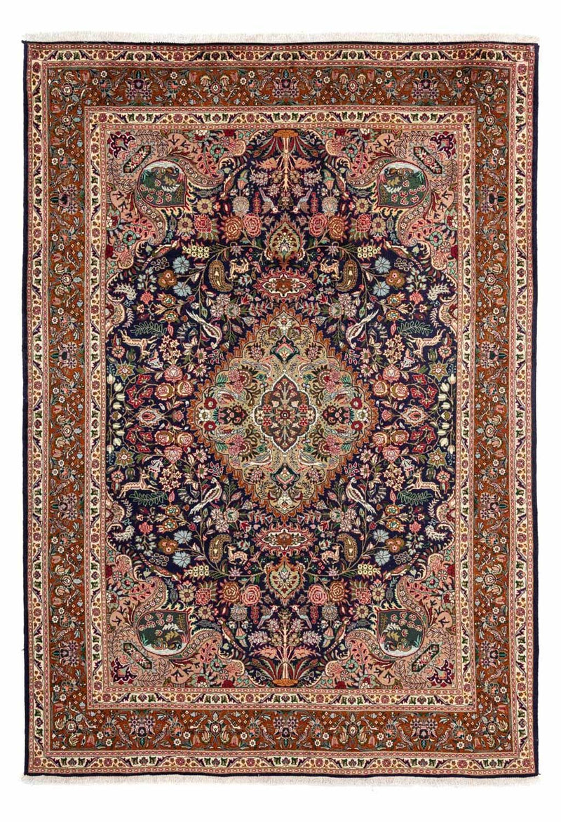 Alfombra Persa - Tabriz - Real - 300 x 202 cm - azul oscuro