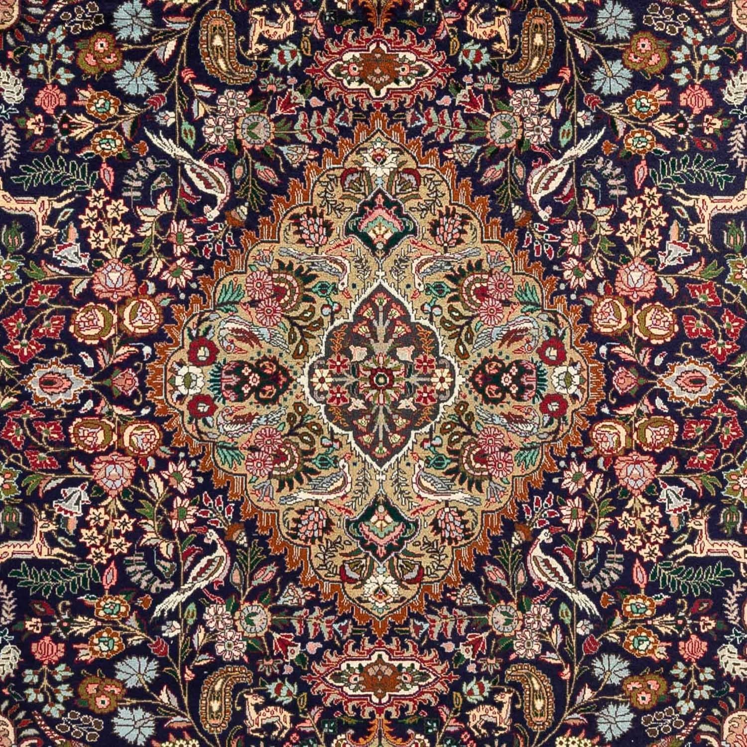 Alfombra Persa - Tabriz - Real - 300 x 202 cm - azul oscuro