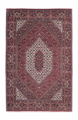 Alfombra persa - Bidjar - 200 x 130 cm - rojo claro