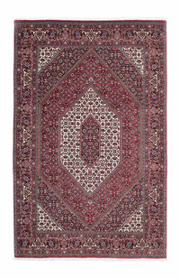 Alfombra persa - Bidjar - 200 x 130 cm - rojo claro