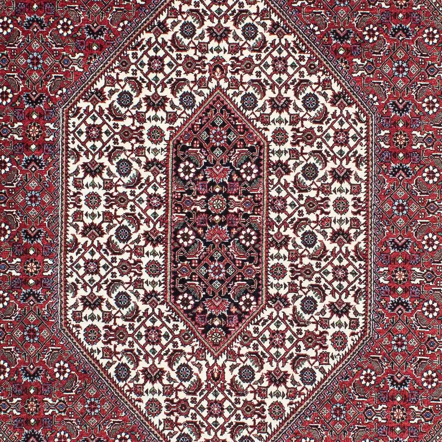 Alfombra persa - Bidjar - 200 x 130 cm - rojo claro