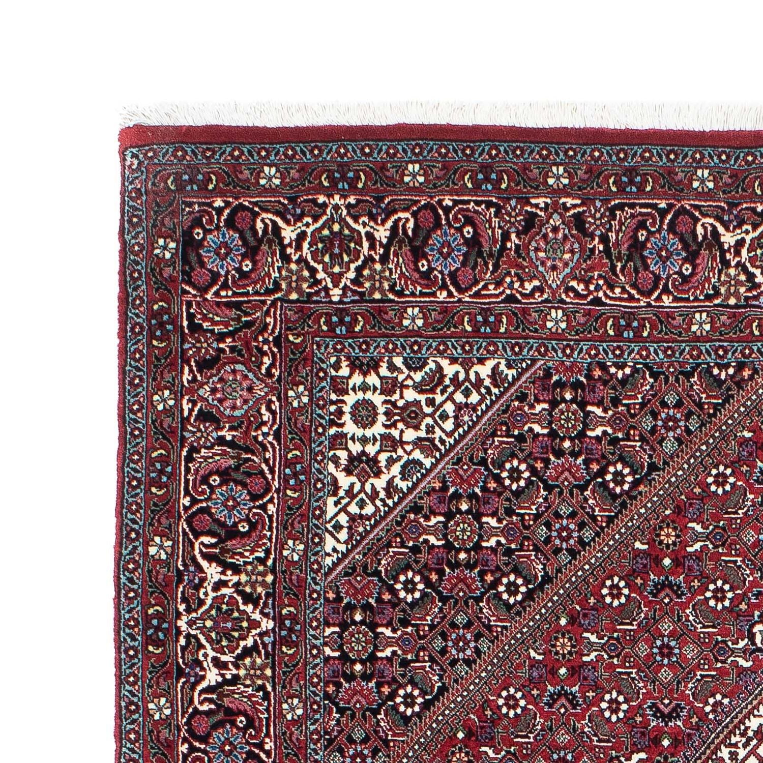 Alfombra persa - Bidjar - 200 x 130 cm - rojo claro