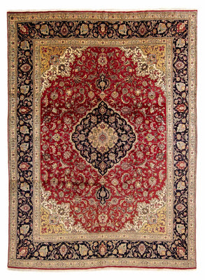 Alfombra persa - Tabriz - 380 x 300 cm - rojo oscuro