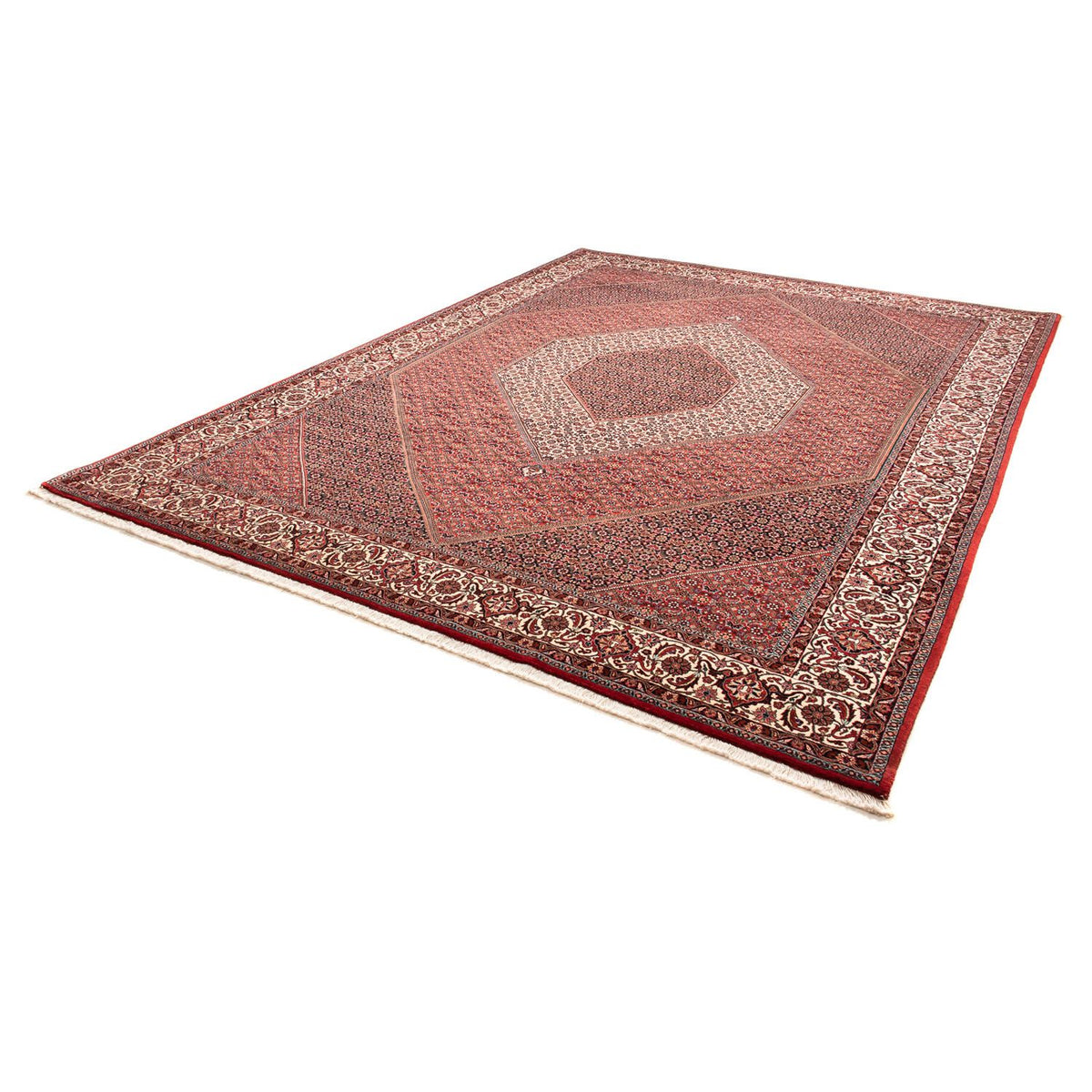 Alfombra persa - Bidjar - 354 x 248 cm - rojo claro