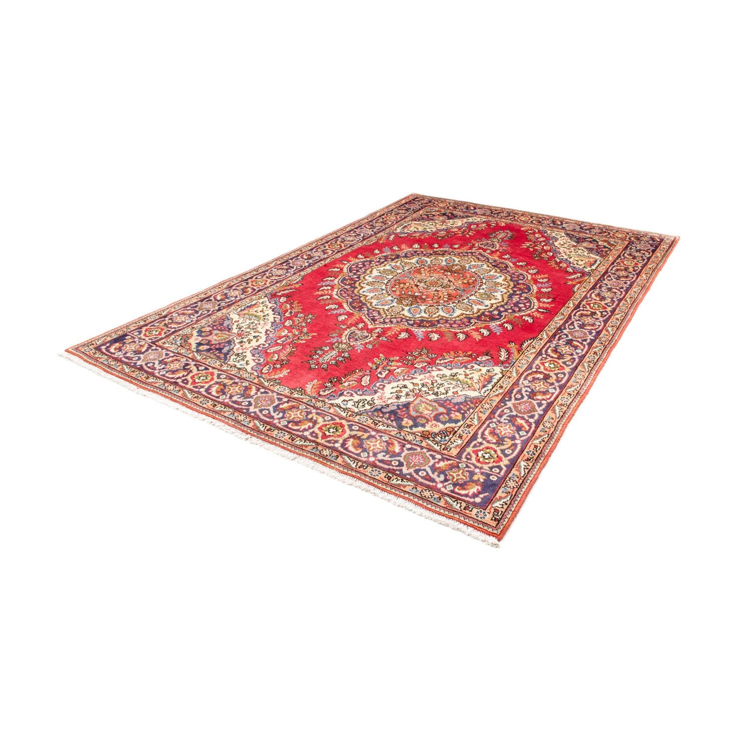 Alfombra persa - Tabriz - 290 x 193 cm - rojo