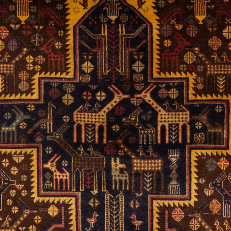 Alfombra de pasillo Alfombra Belutsch - 220 x 109 cm - azul oscuro
