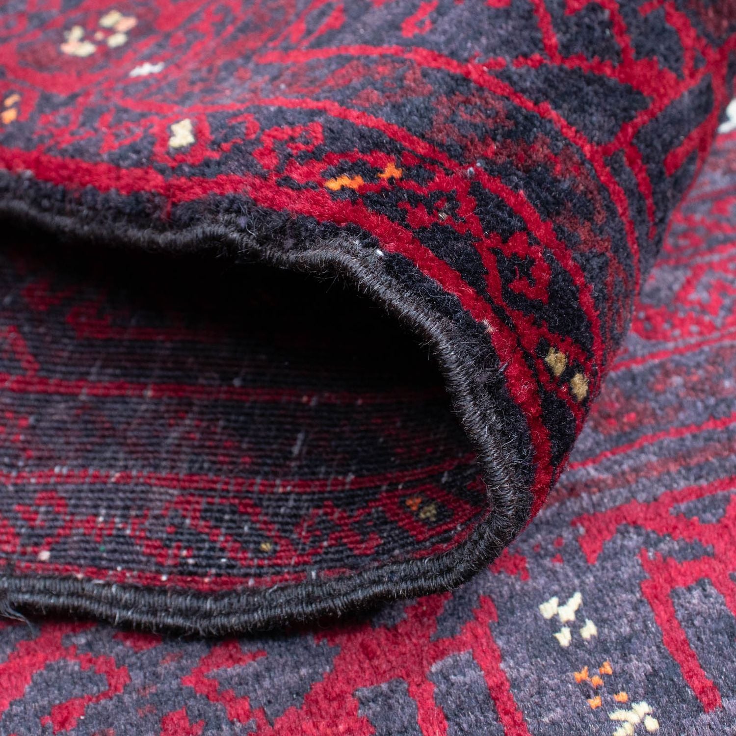 Alfombra Belutsch - 148 x 92 cm - rojo oscuro