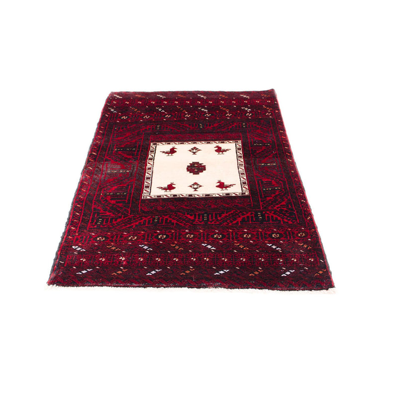 Alfombra Belutsch - 148 x 92 cm - rojo oscuro