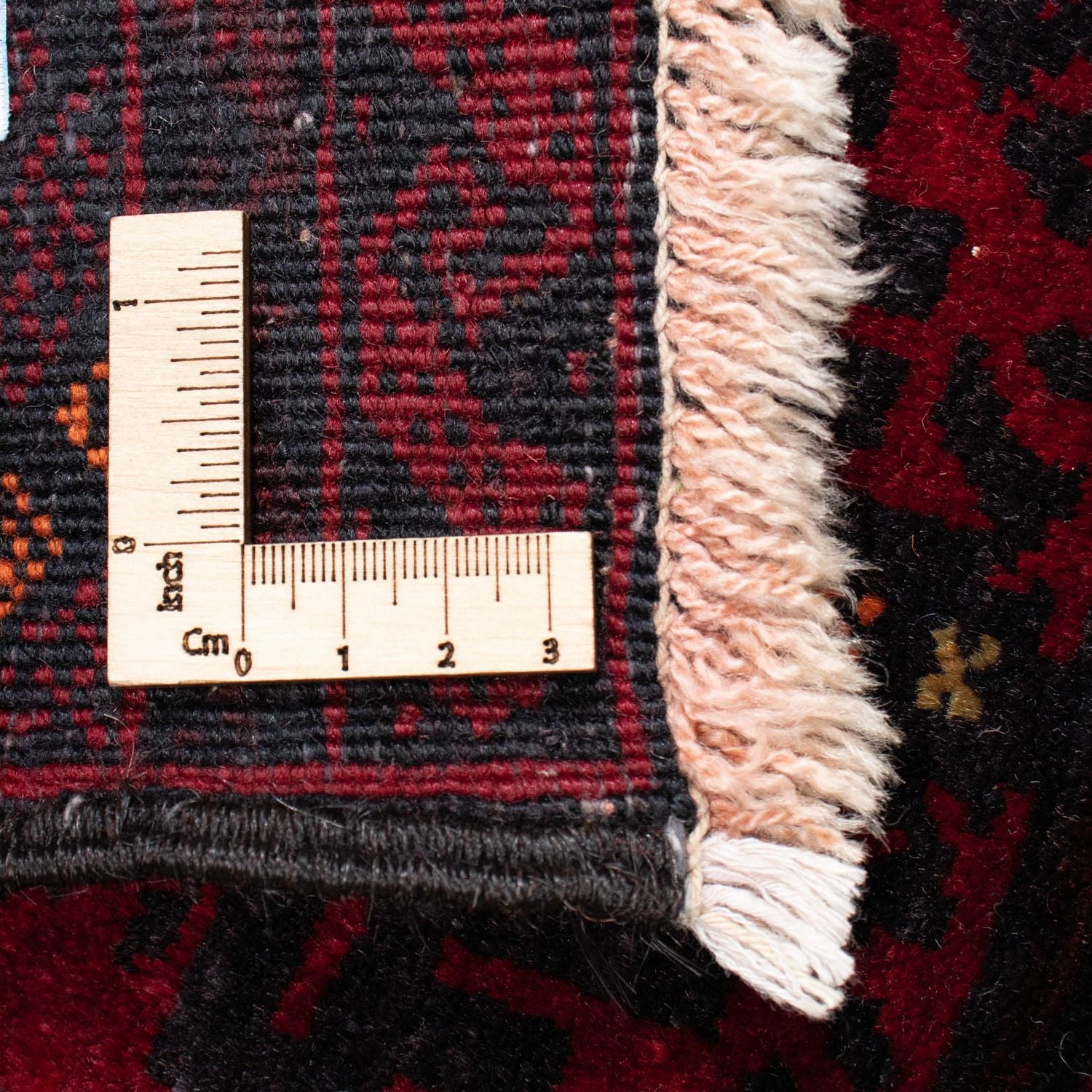 Alfombra Belutsch - 148 x 92 cm - rojo oscuro