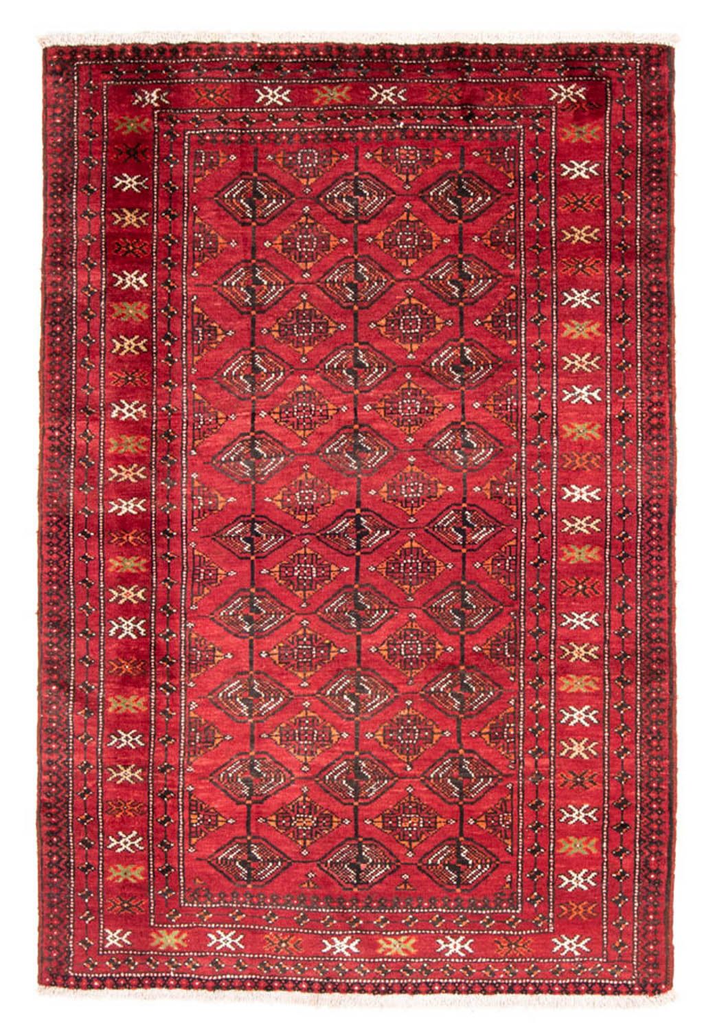 Alfombra Belutsch - 203 x 136 cm - rojo