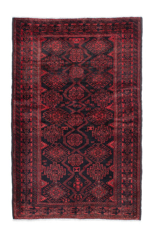 Alfombra Belutsch - 151 x 100 cm - azul oscuro