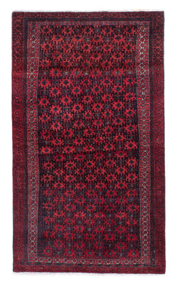 Alfombra Belutsch - 150 x 89 cm - rojo oscuro