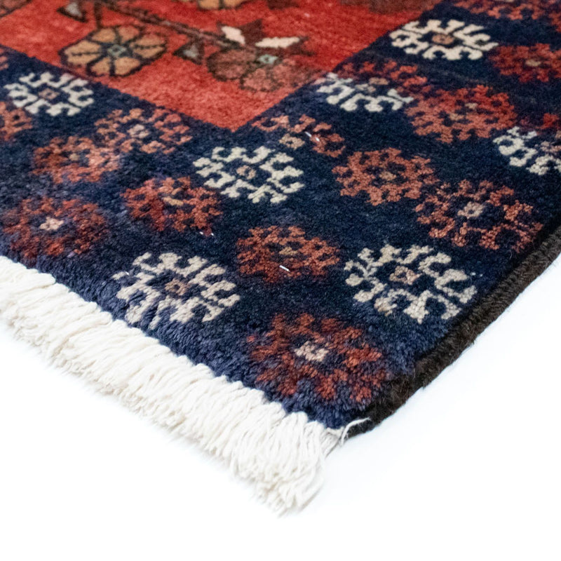 Alfombra de pasillo Alfombra Belutsch - 231 x 123 cm - rojo oscuro