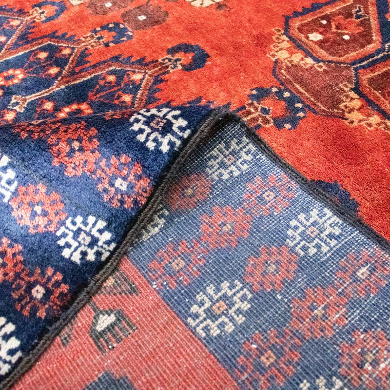 Alfombra de pasillo Alfombra Belutsch - 231 x 123 cm - rojo oscuro