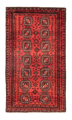 Alfombra de pasillo Alfombra Belutsch - 197 x 109 cm - rojo