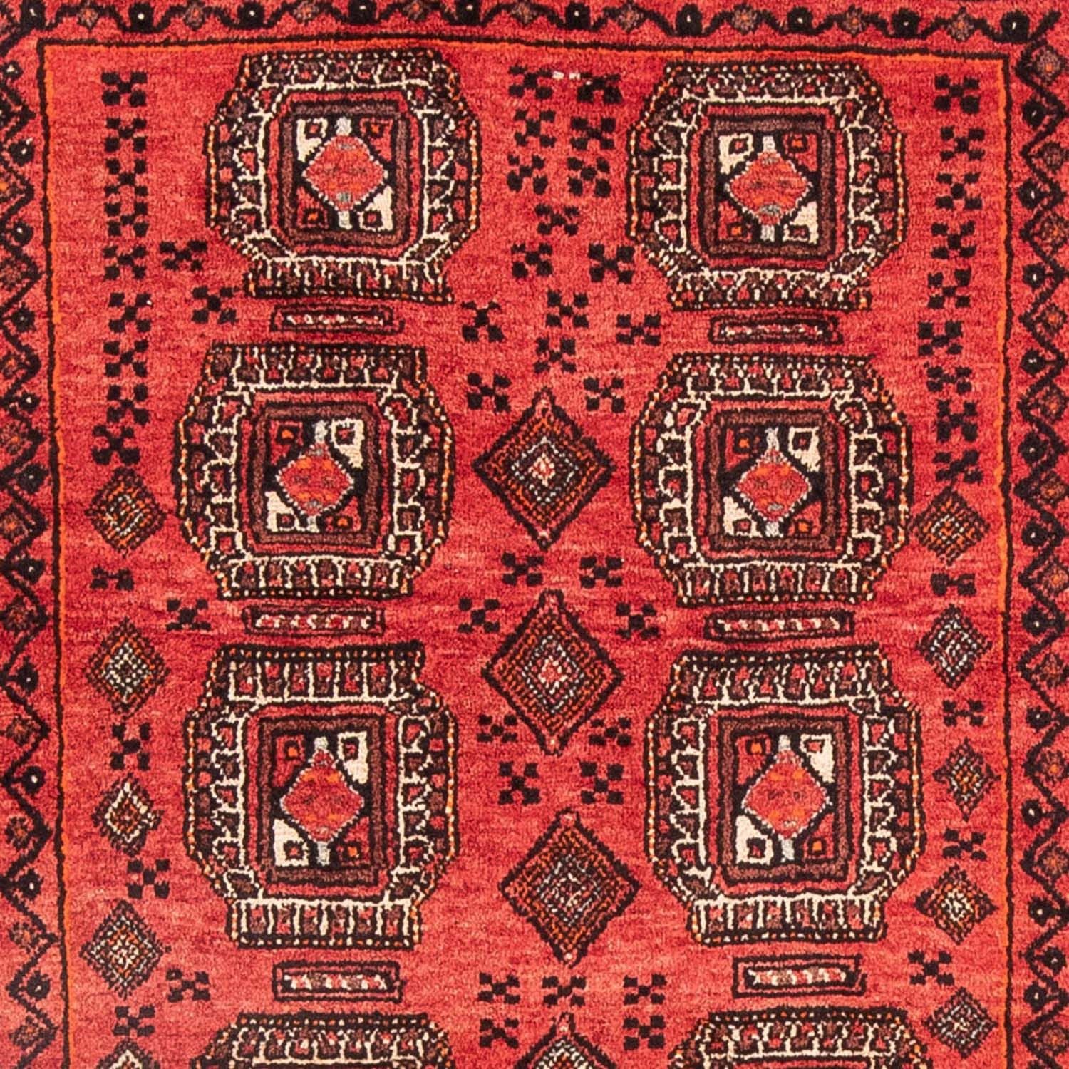Alfombra de pasillo Alfombra Belutsch - 197 x 109 cm - rojo