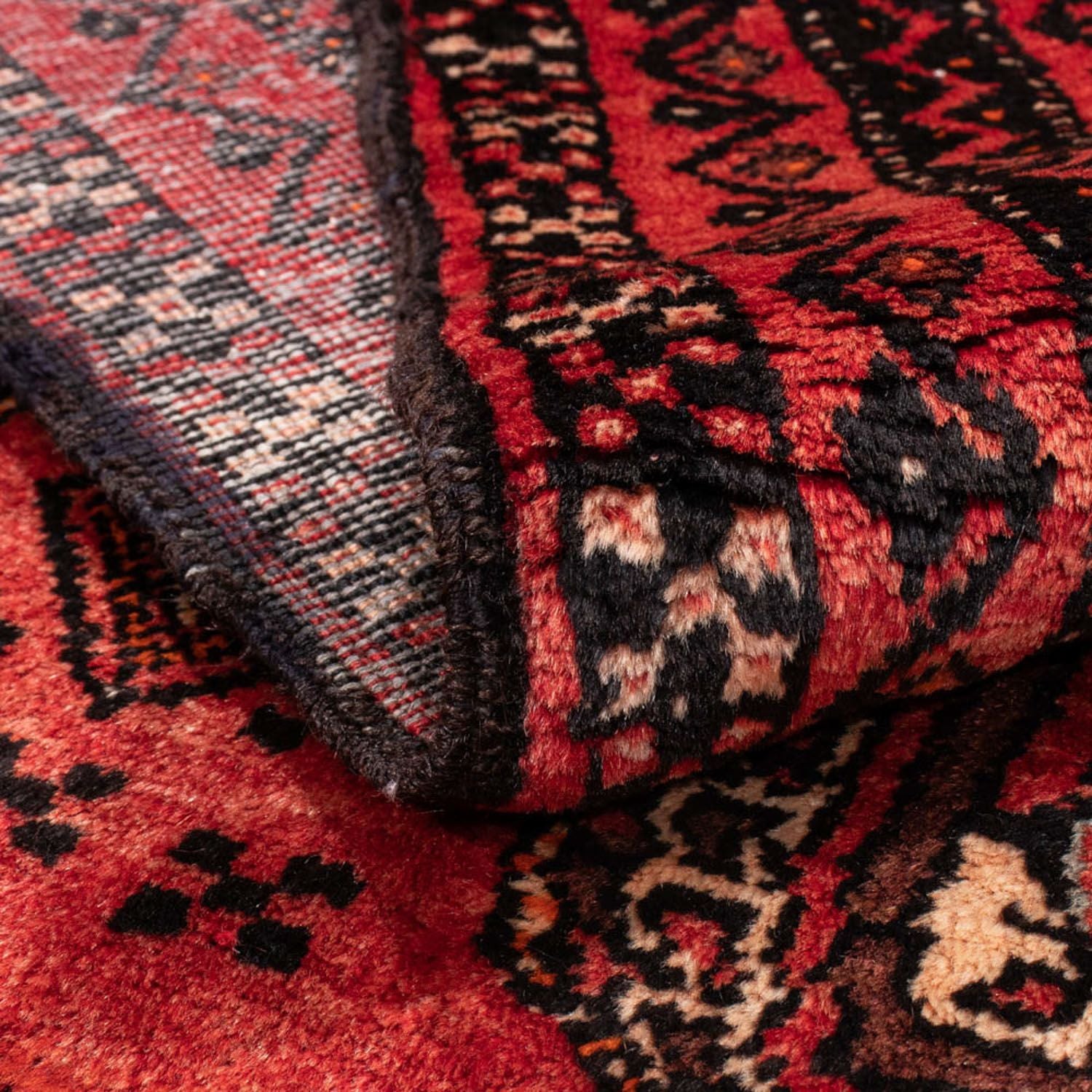 Alfombra de pasillo Alfombra Belutsch - 197 x 109 cm - rojo