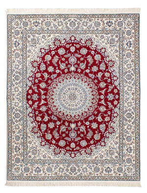 Alfombra Persa - Nain - Prima - 199 x 157 cm - rojo oscuro