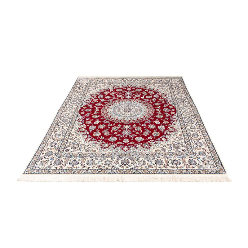 Alfombra Persa - Nain - Prima - 199 x 157 cm - rojo oscuro