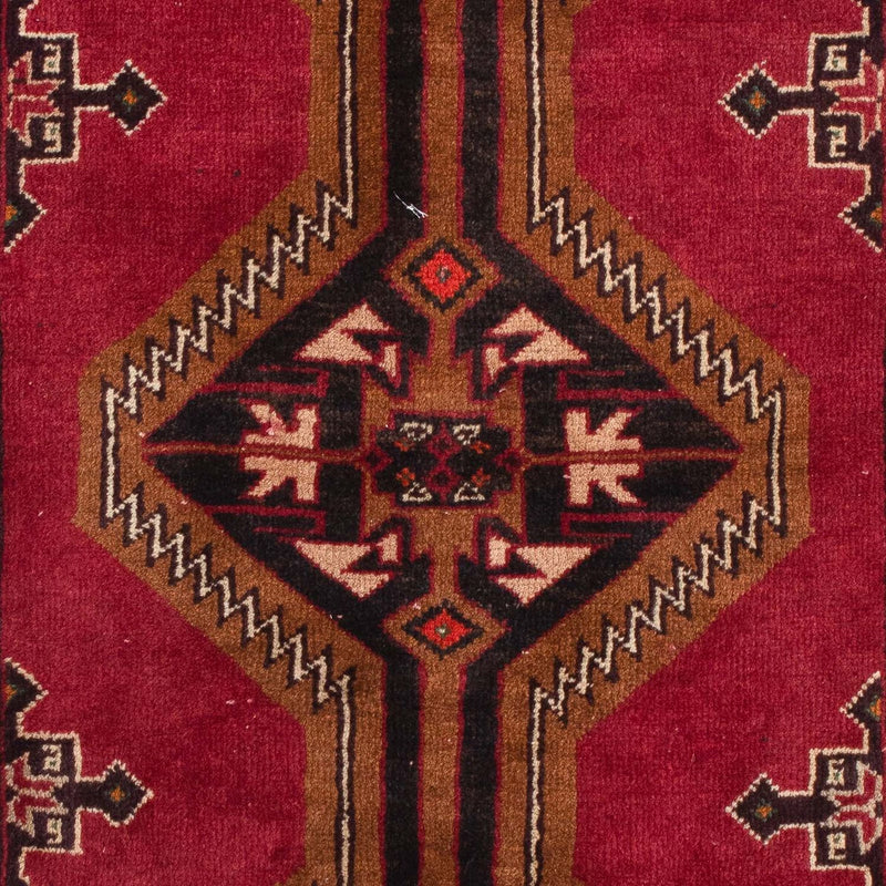Alfombra Belutsch - 163 x 85 cm - rojo oscuro