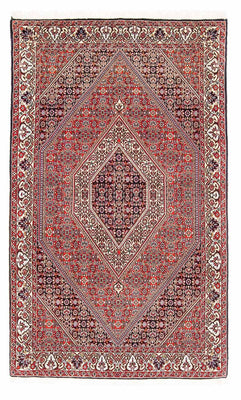 Alfombra persa - Bidjar - 182 x 112 cm - rojo claro