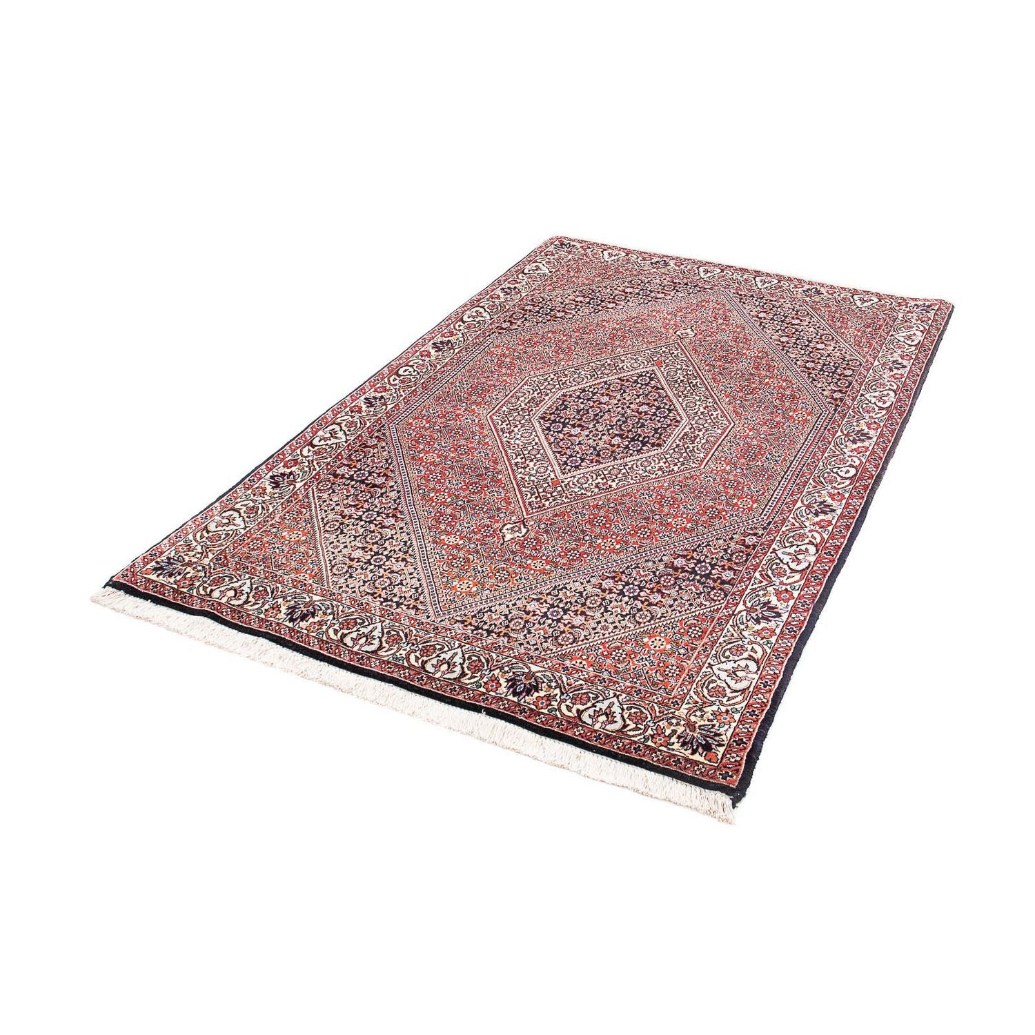 Alfombra persa - Bidjar - 182 x 112 cm - rojo claro