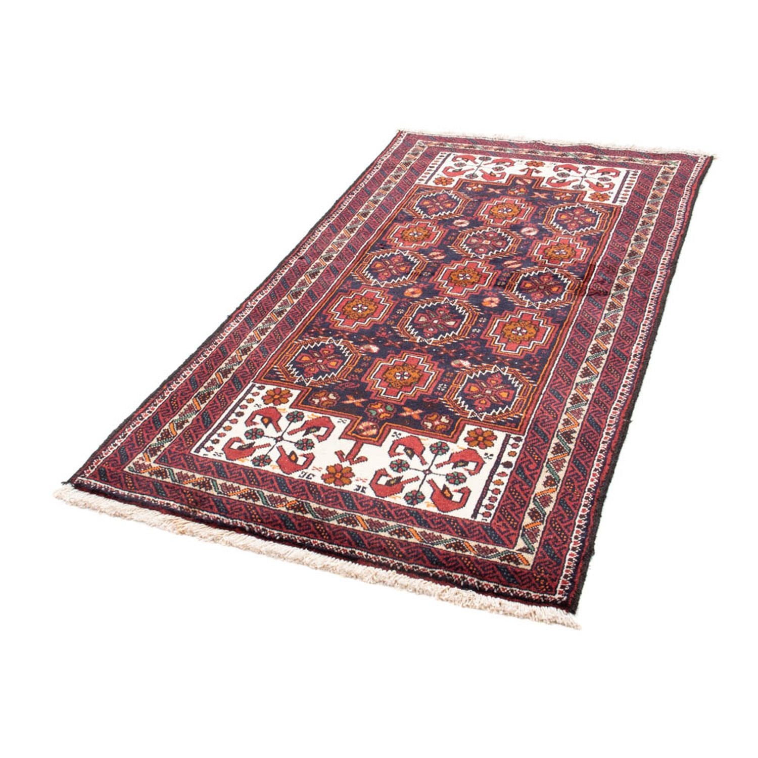 Alfombra de pasillo Alfombra Belutsch - 193 x 101 cm - rojo