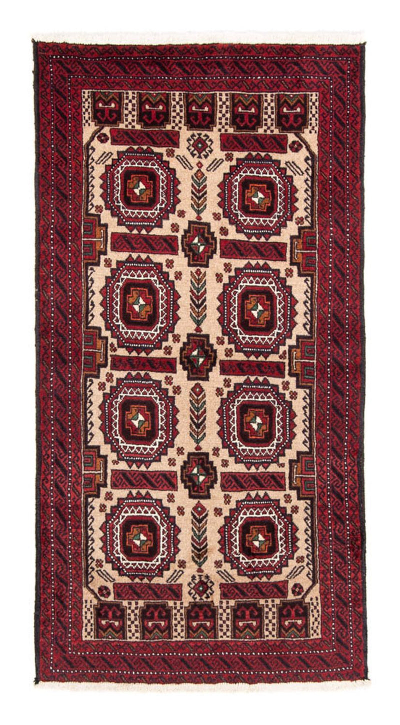 Alfombra de pasillo Alfombra Belutsch - 190 x 104 cm - beige