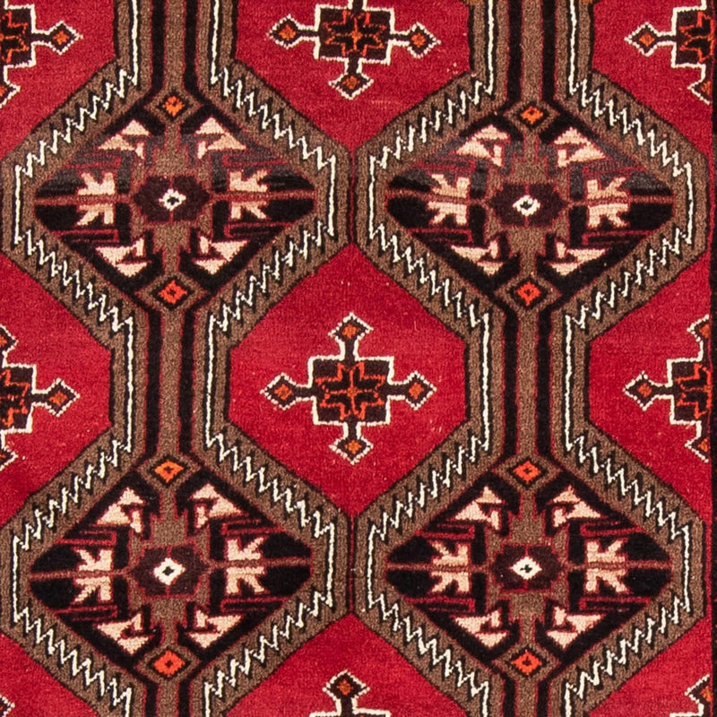 Alfombra de pasillo Alfombra Belutsch - 194 x 100 cm - rojo