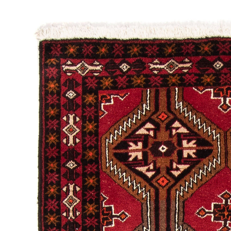 Alfombra de pasillo Alfombra Belutsch - 194 x 100 cm - rojo