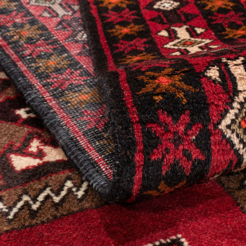 Alfombra de pasillo Alfombra Belutsch - 194 x 100 cm - rojo
