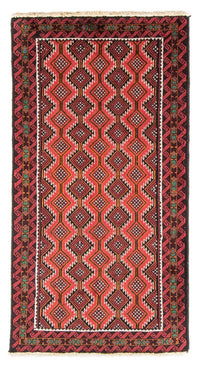 Alfombra de pasillo Alfombra Belutsch - 188 x 98 cm - rojo