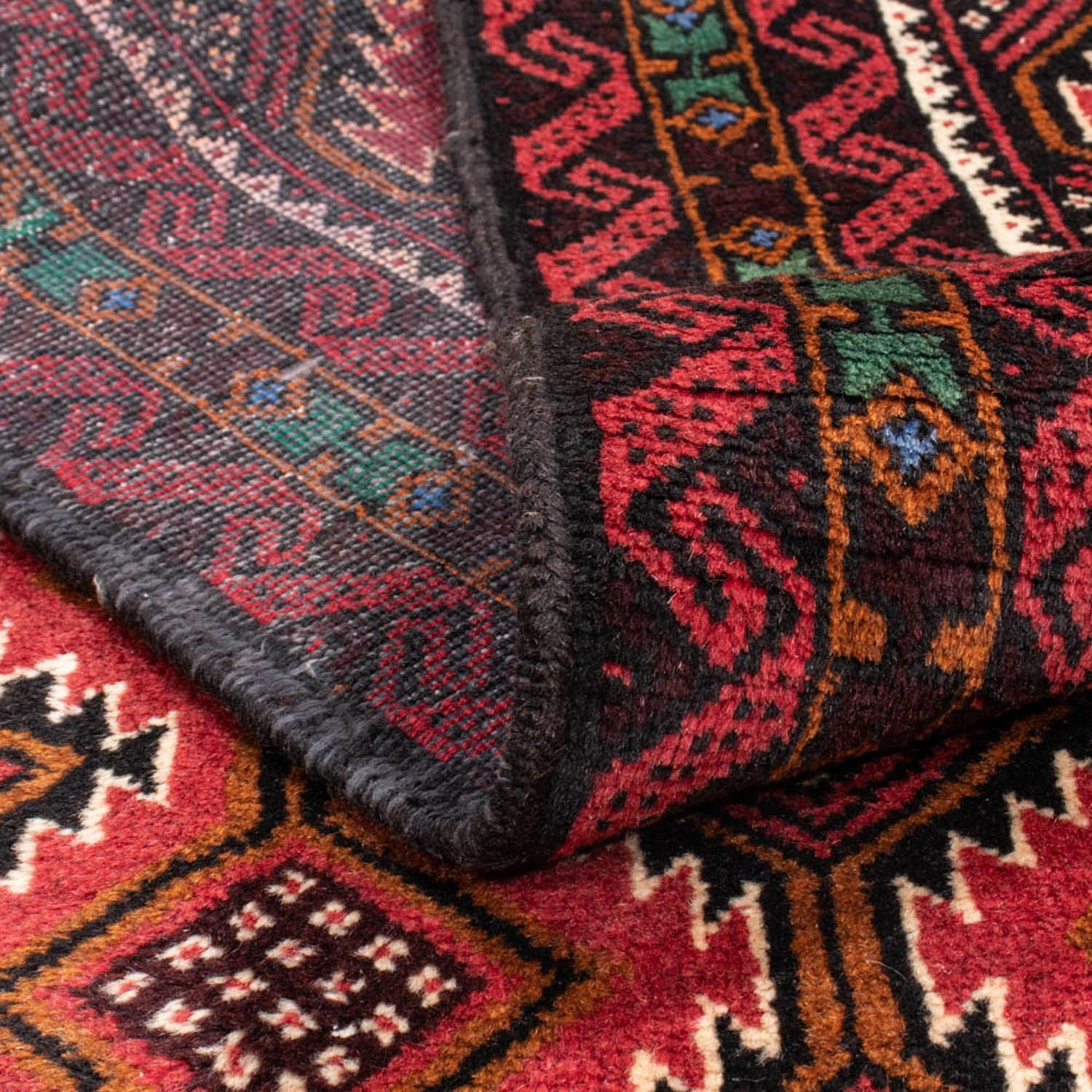 Alfombra de pasillo Alfombra Belutsch - 188 x 98 cm - rojo