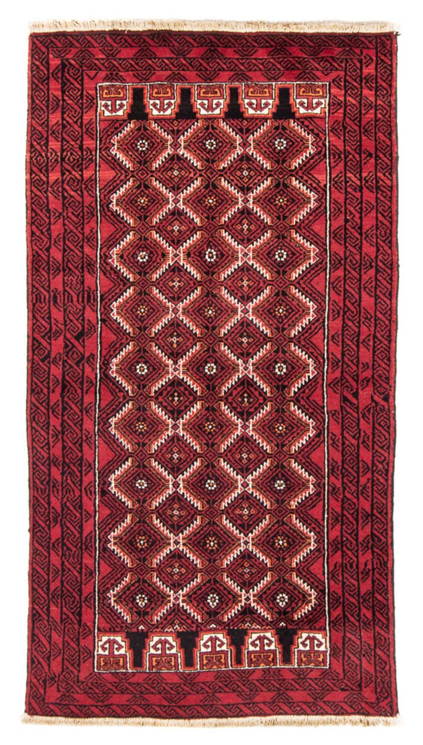 Alfombra de pasillo Alfombra Belutsch - 191 x 101 cm - rojo