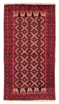 Alfombra de pasillo Alfombra Belutsch - 191 x 101 cm - rojo