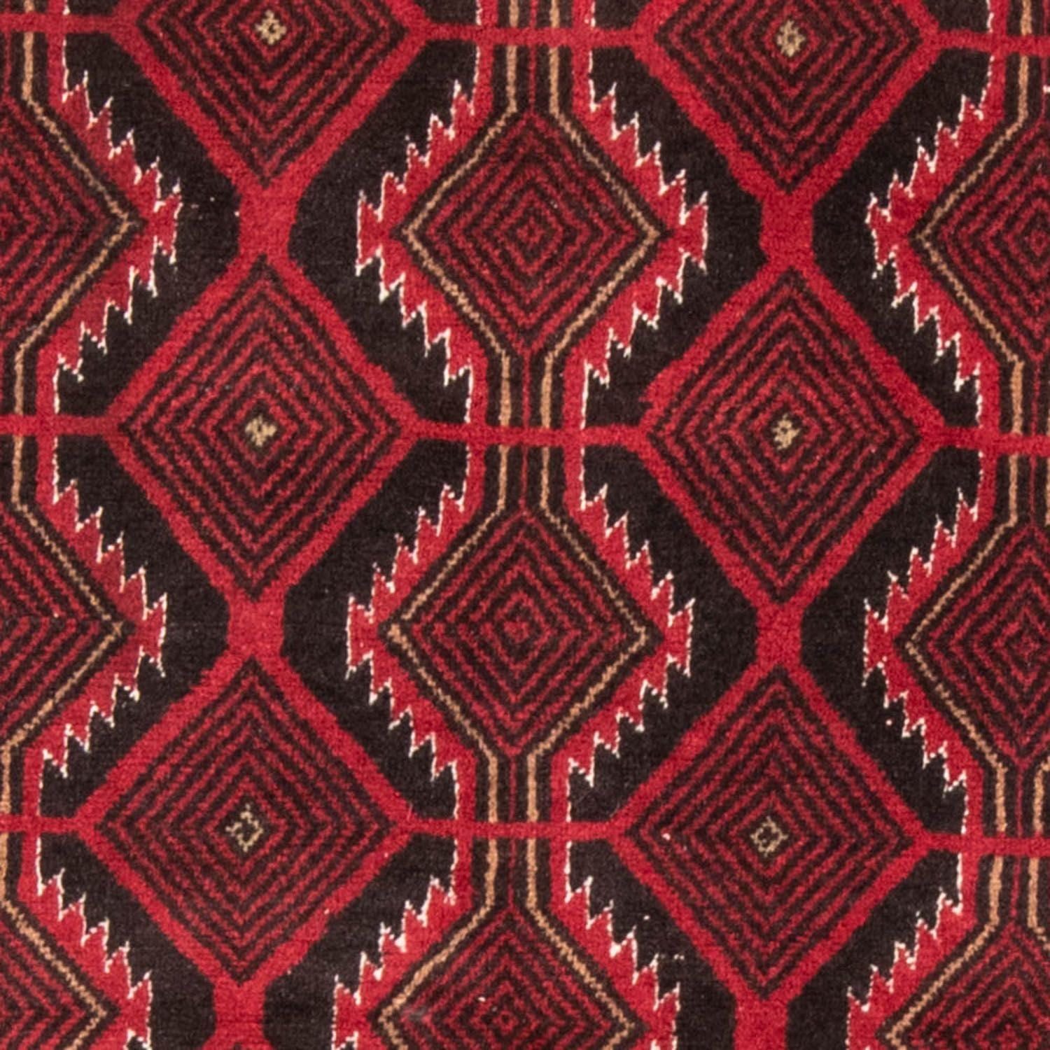 Alfombra de pasillo Alfombra Belutsch - 184 x 103 cm - rojo