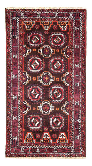 Alfombra de pasillo Alfombra Belutsch - 192 x 101 cm - rojo