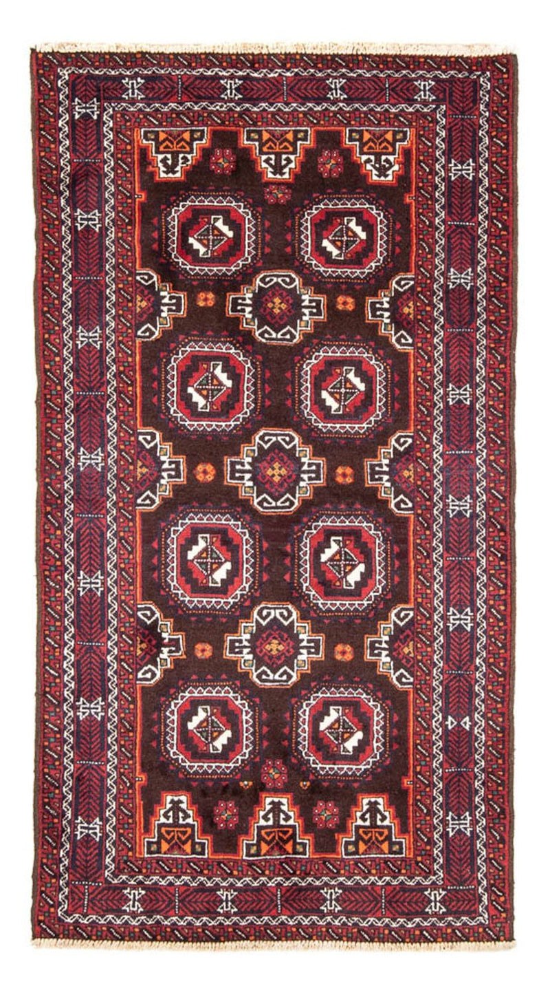 Alfombra de pasillo Alfombra Belutsch - 192 x 101 cm - rojo