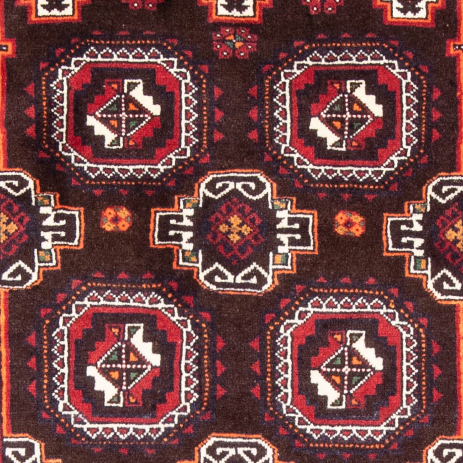 Alfombra de pasillo Alfombra Belutsch - 192 x 101 cm - rojo