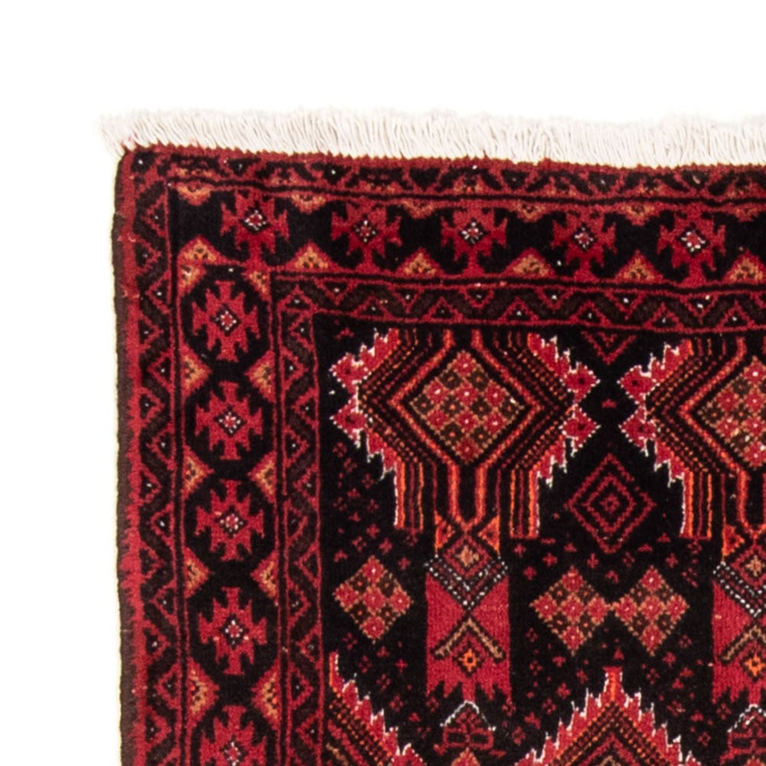 Alfombra de pasillo Alfombra Belutsch - 182 x 100 cm - rojo oscuro