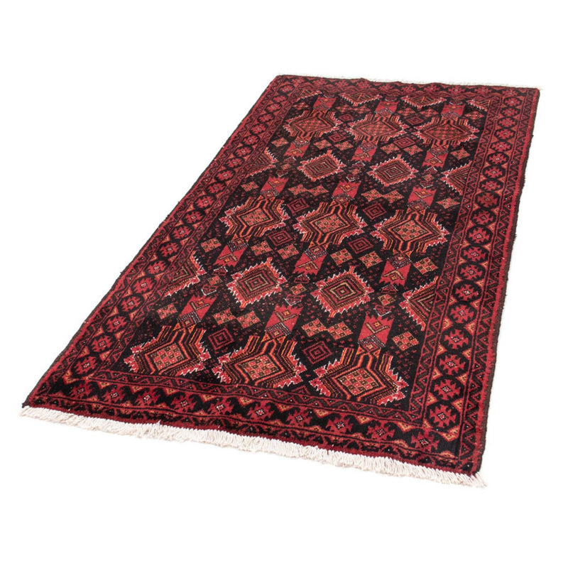 Alfombra de pasillo Alfombra Belutsch - 182 x 100 cm - rojo oscuro