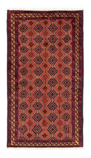 Alfombra de pasillo Alfombra Belutsch - 181 x 98 cm - rojo